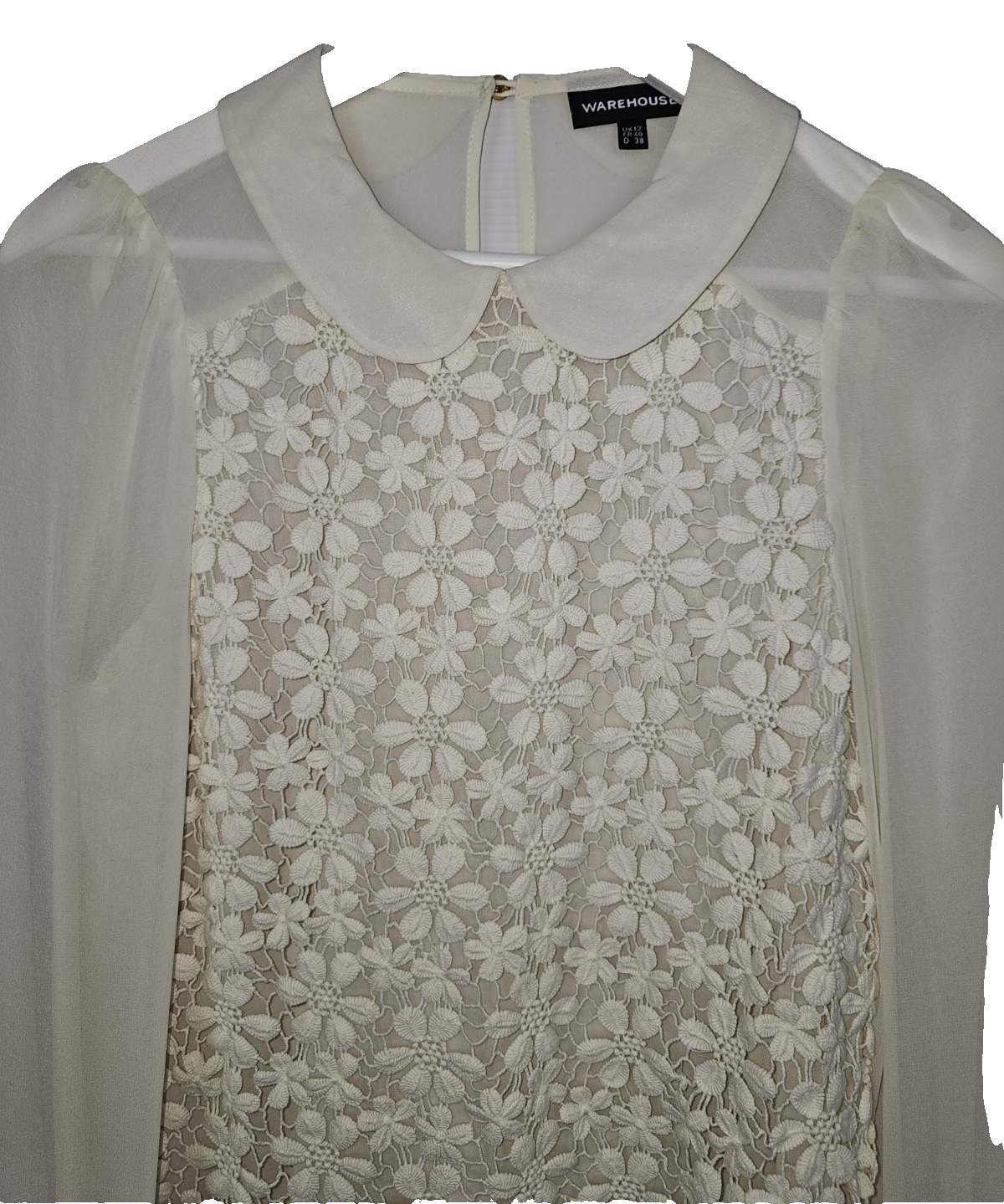 EK7629 Damen Bluse von Warehouse, Beige, Gr. 381