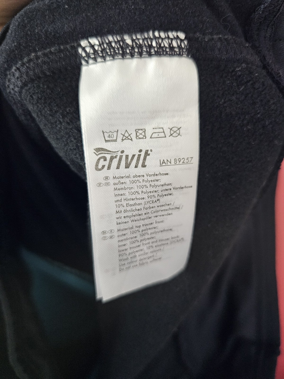 EK8429 Damen Radlerhose von Crivit, schwarz, Gr.L (44/46)6