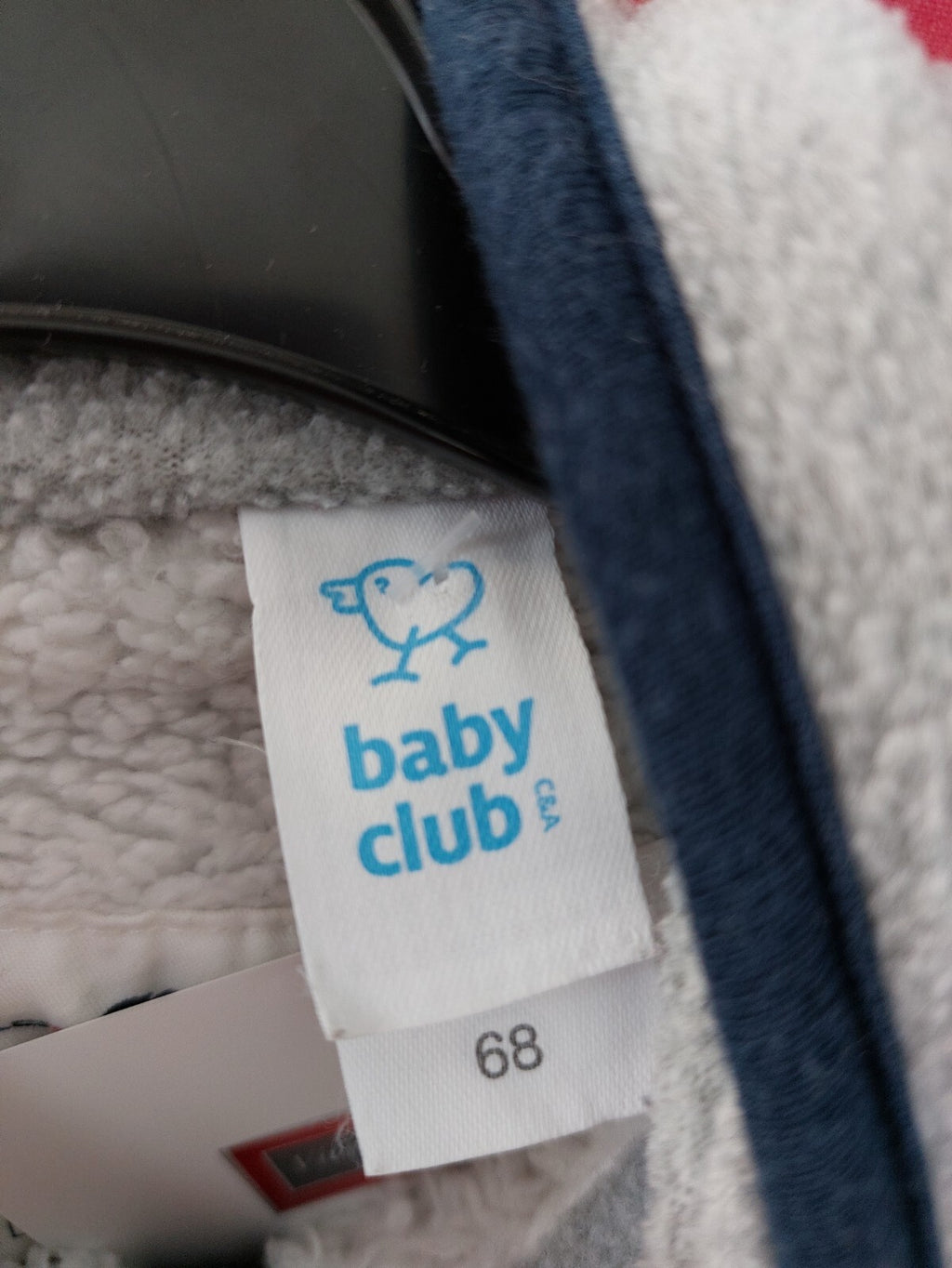 EK1526 Baby Kuscheljacke von C&A, grau, Gr. 683