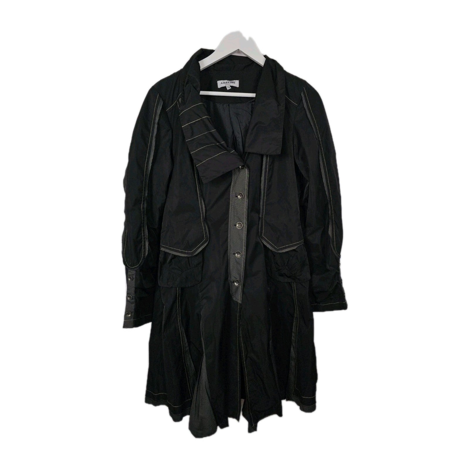 EK10978 Damen Mantel von Areline, Schwarz, Gr. 420