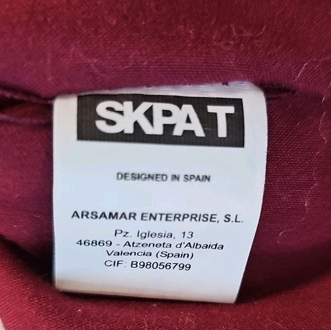 EK8529 Damen Tasche von Skpat, rot mit Blumenmuster, kleine Umhängetasche9