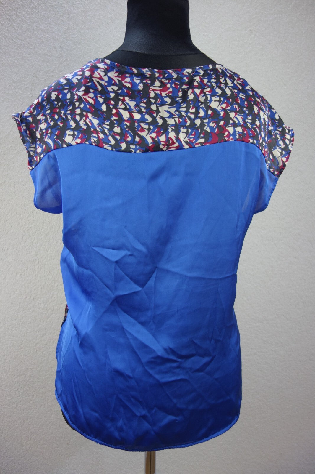 EK3905 Damen Bluse von Sisley, blau/weiß/rot, Gr. L3