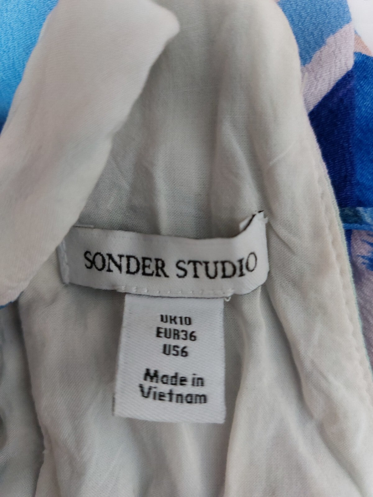EK0398 Damen Bluse von Sonder Studio, mehrfarbig, Gr.365