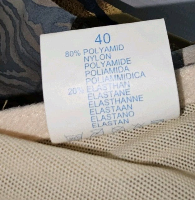 EK10498 Damen Badeanzug von York, braun, Gr.403