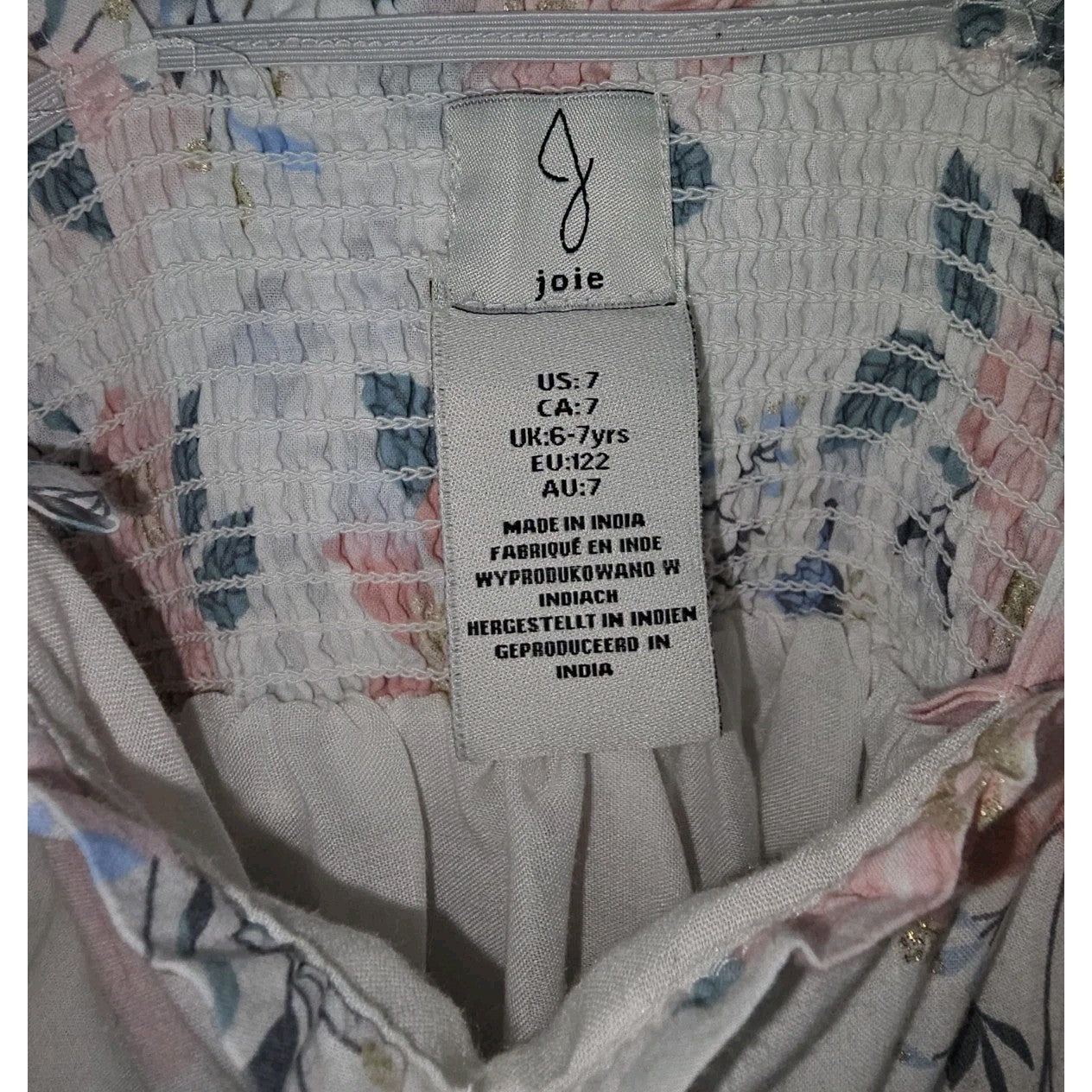 EK11227 Kinder Kleid von Joie, Weiß, Gr. 1221