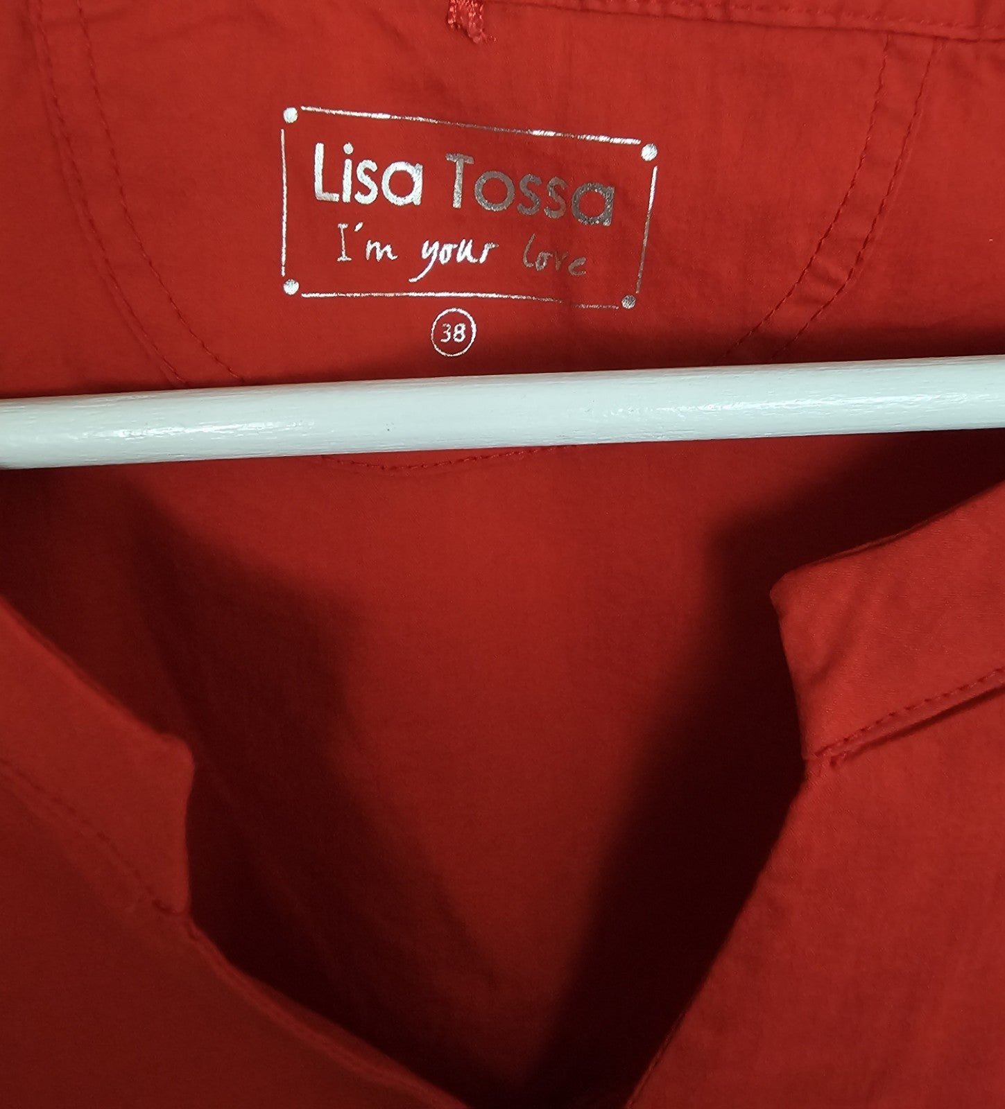 EK9668 Damen Bluse von Lisa Tossa, rot, Gr.381