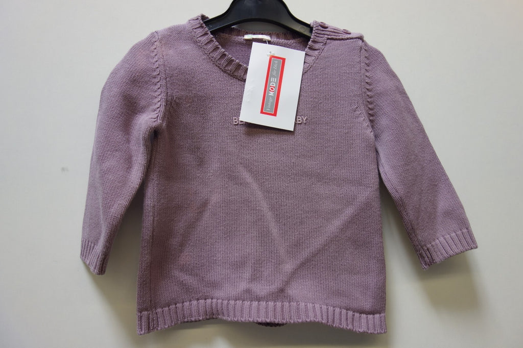 EK1607 Baby Pullover von Benetton, Fliederfarben, Gr. 680