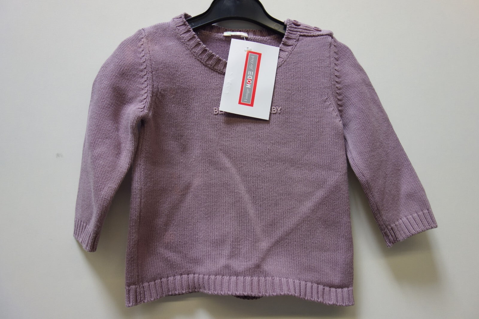 EK1607 Baby Pullover von Benetton, Fliederfarben, Gr. 680