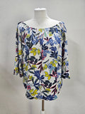 EK6229 Damen Bluse von Street One, weiß, Blumen, Gr. 380