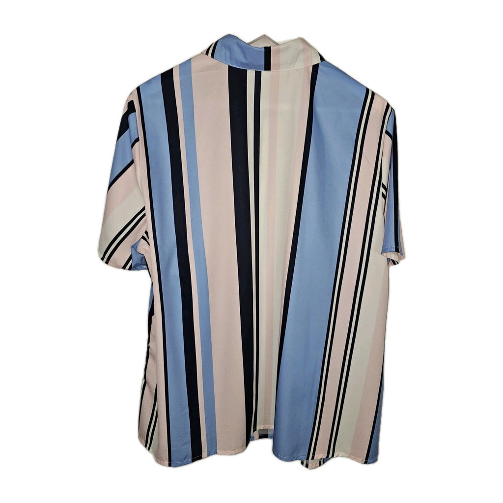 EK10964 Damen Bluse von AproductZ, rosa-blau, Gr.483
