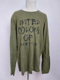 EK2477 Kinder Langarmshirt von United Colors of Benetton, grün, Gr. 1700