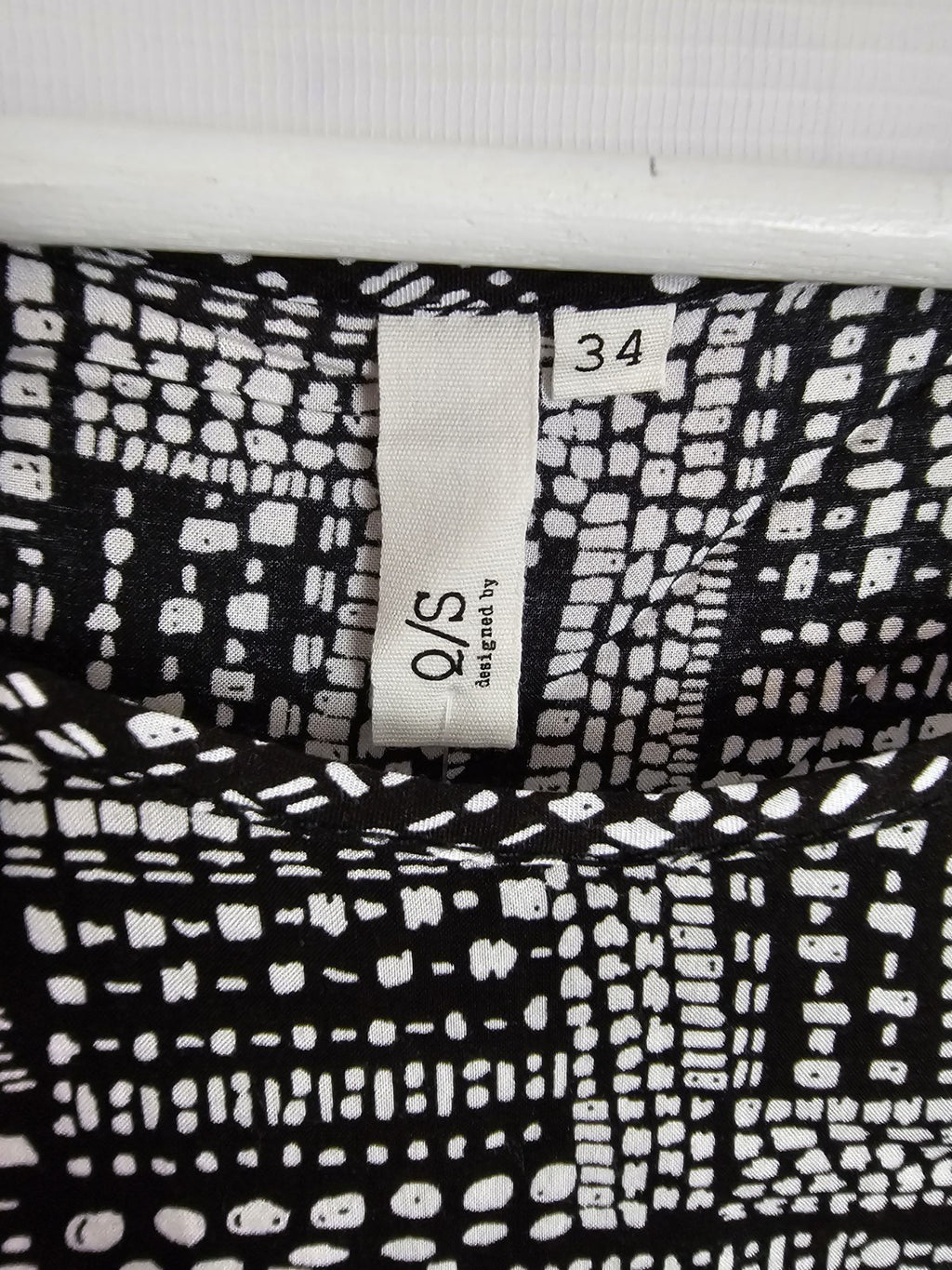EK8381 Damen Bluse von Q/S,  Schwarz/Weiß,  Gr. 342