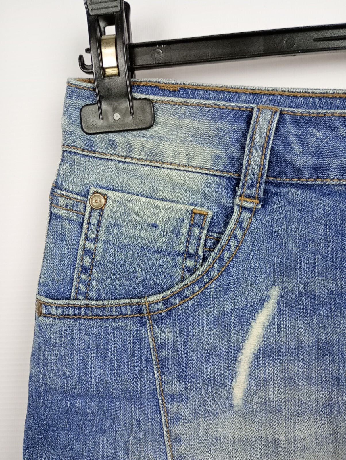 EK5258 Damen Jeansrock von Gina, blau, Gr. 383