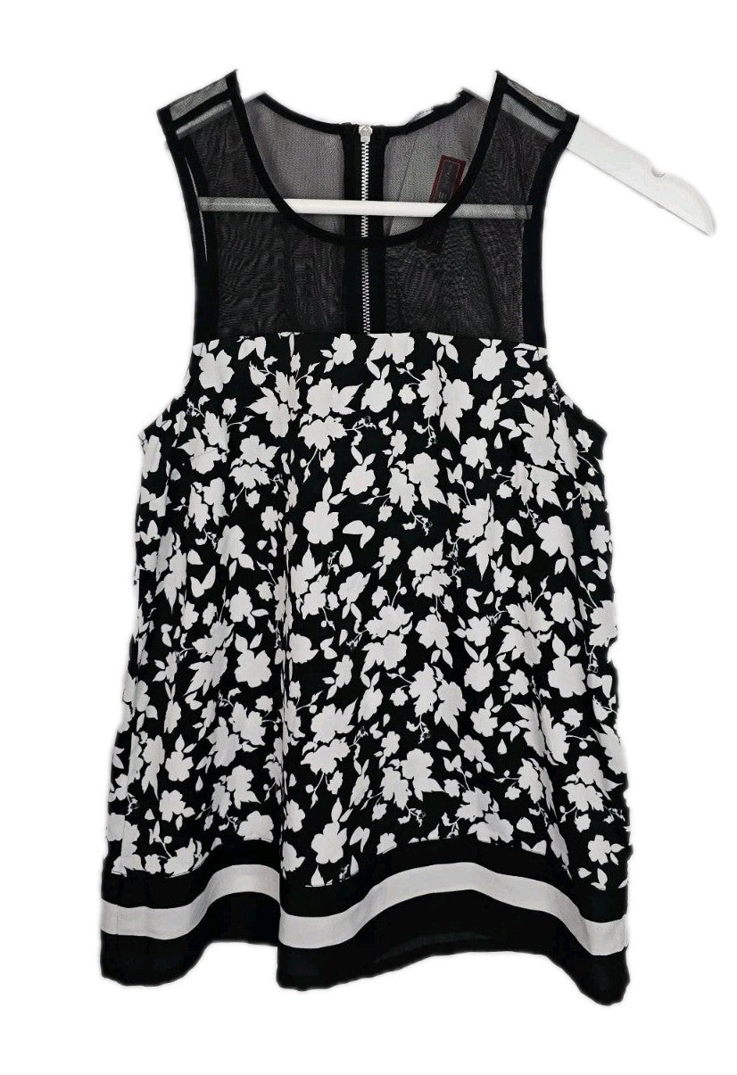 EK9731 Damen Bluse, Schwarz/Weiß, Gr. Ca S0