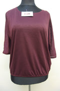 EK2416 Damen Shirt von Tom Tailor, bordeaux, Gr. L0