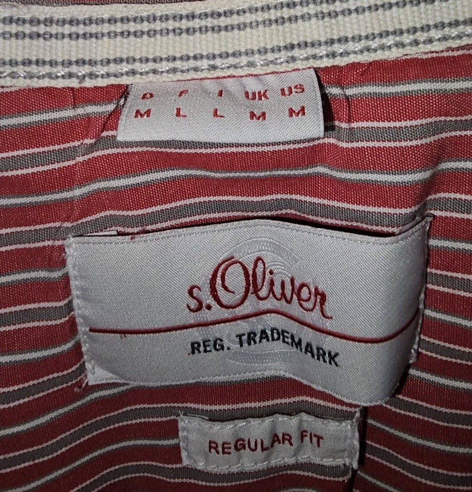 EK9873 Herren Hemd S.Oliver Gr.M Rot1