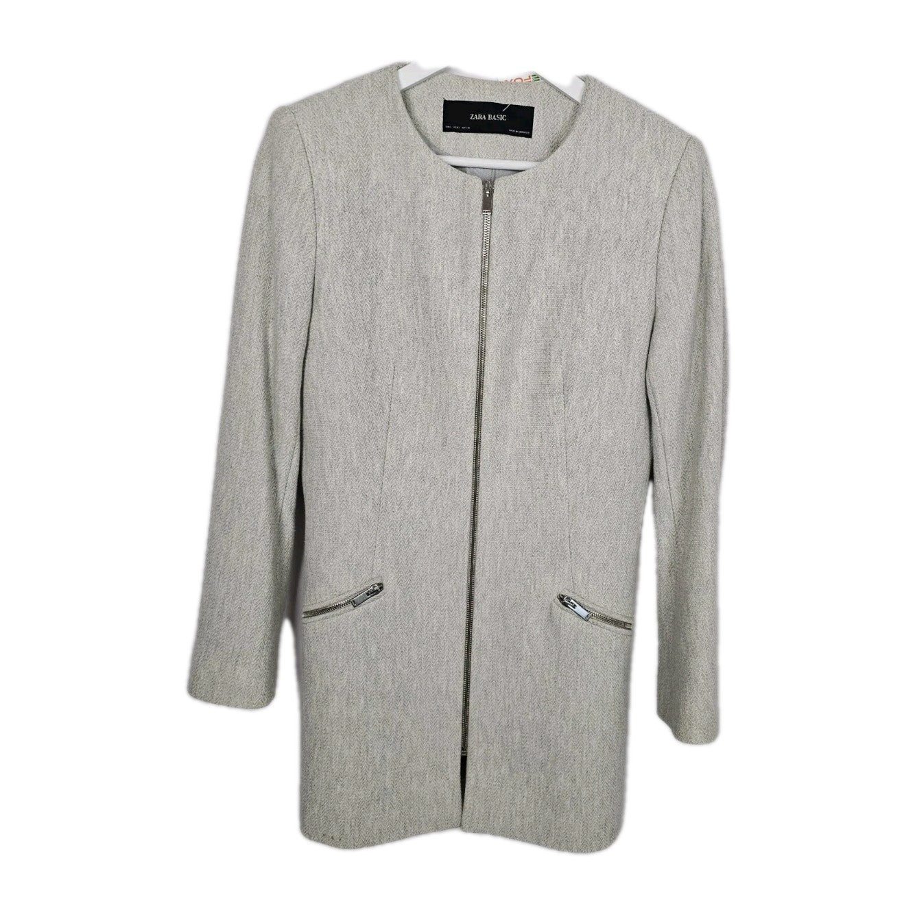 EK9193 Damen Mantel von Zara, Beige, Gr. L0