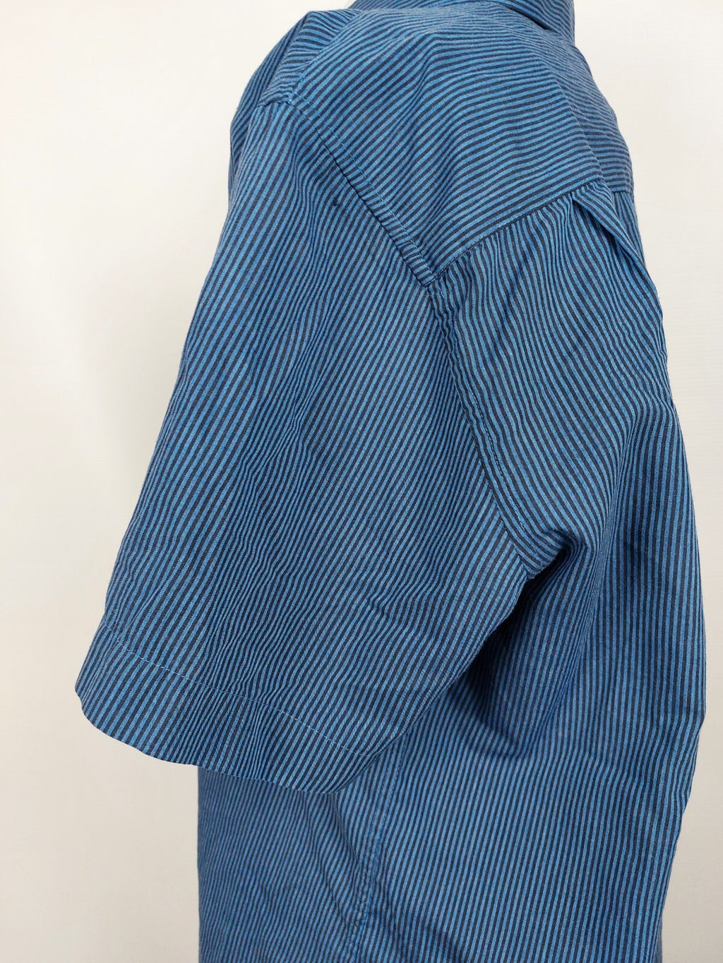 EK5112 Herren Hemd von OVS, blau, gestreift, Gr. 413
