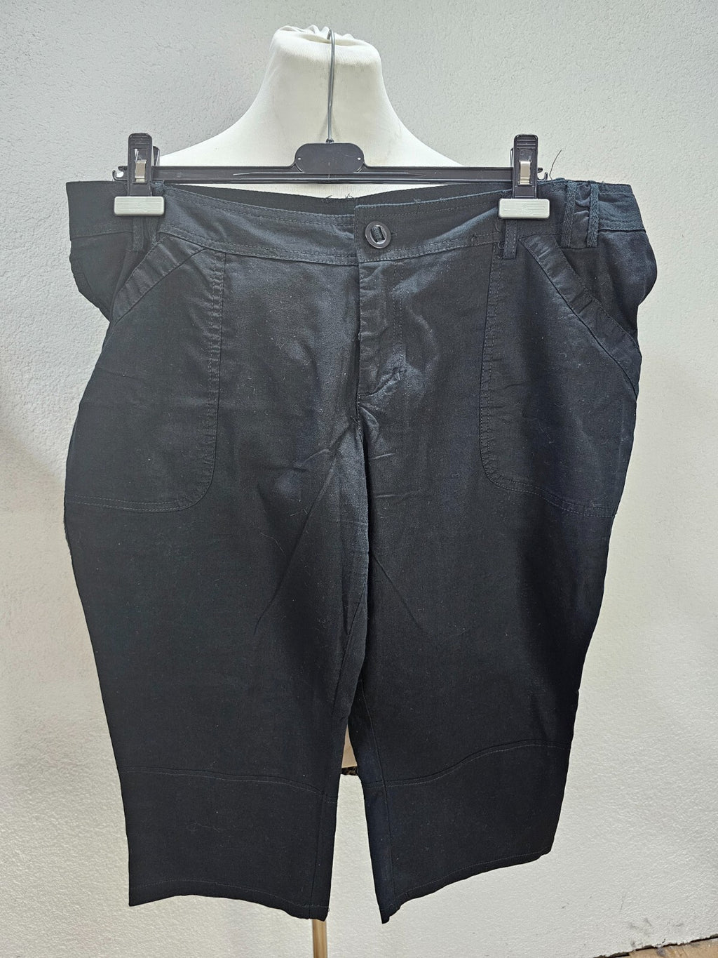 EK0585 Damen Kniehose von Janina, schwarz, Gr. 460