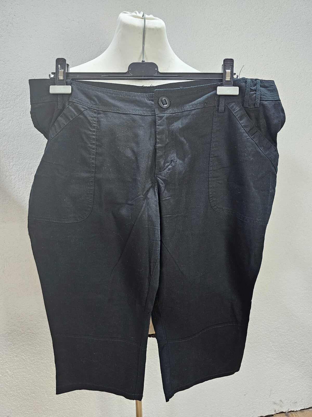 EK0585 Damen Kniehose von Janina, schwarz, Gr. 460