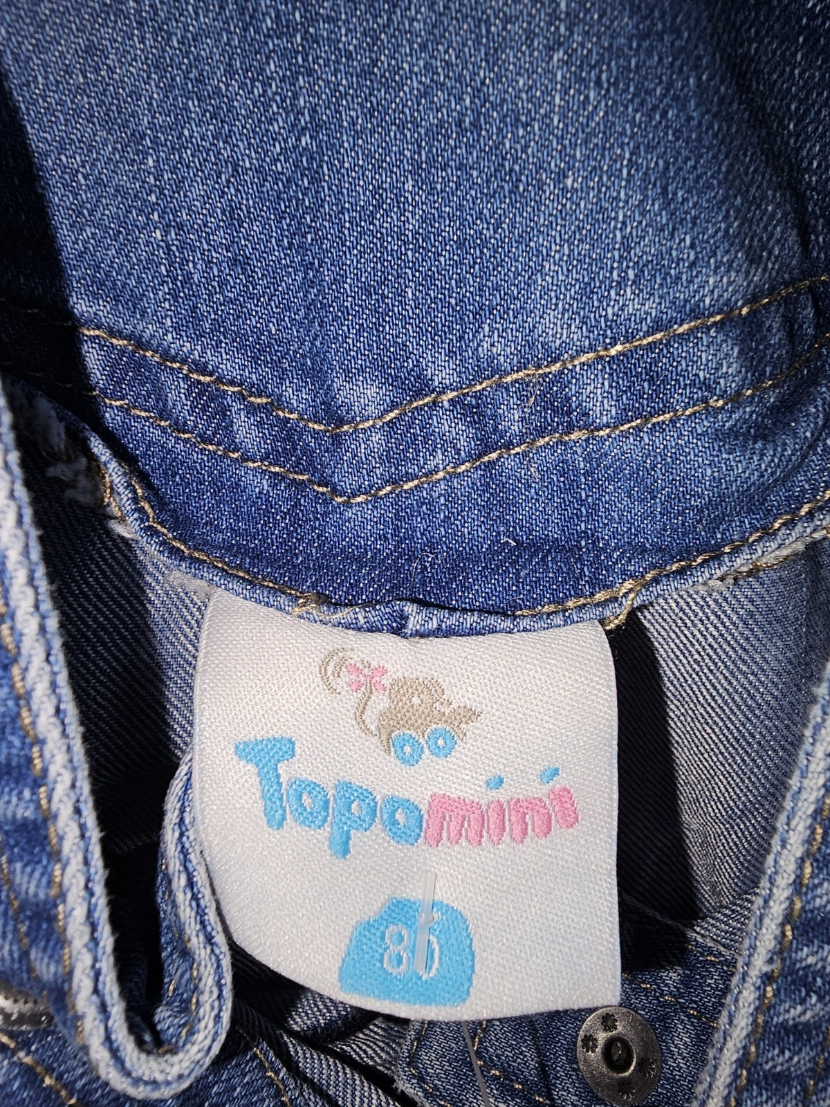 EK8319 Jungen Latzhose von Topomini, blau, Gr.803