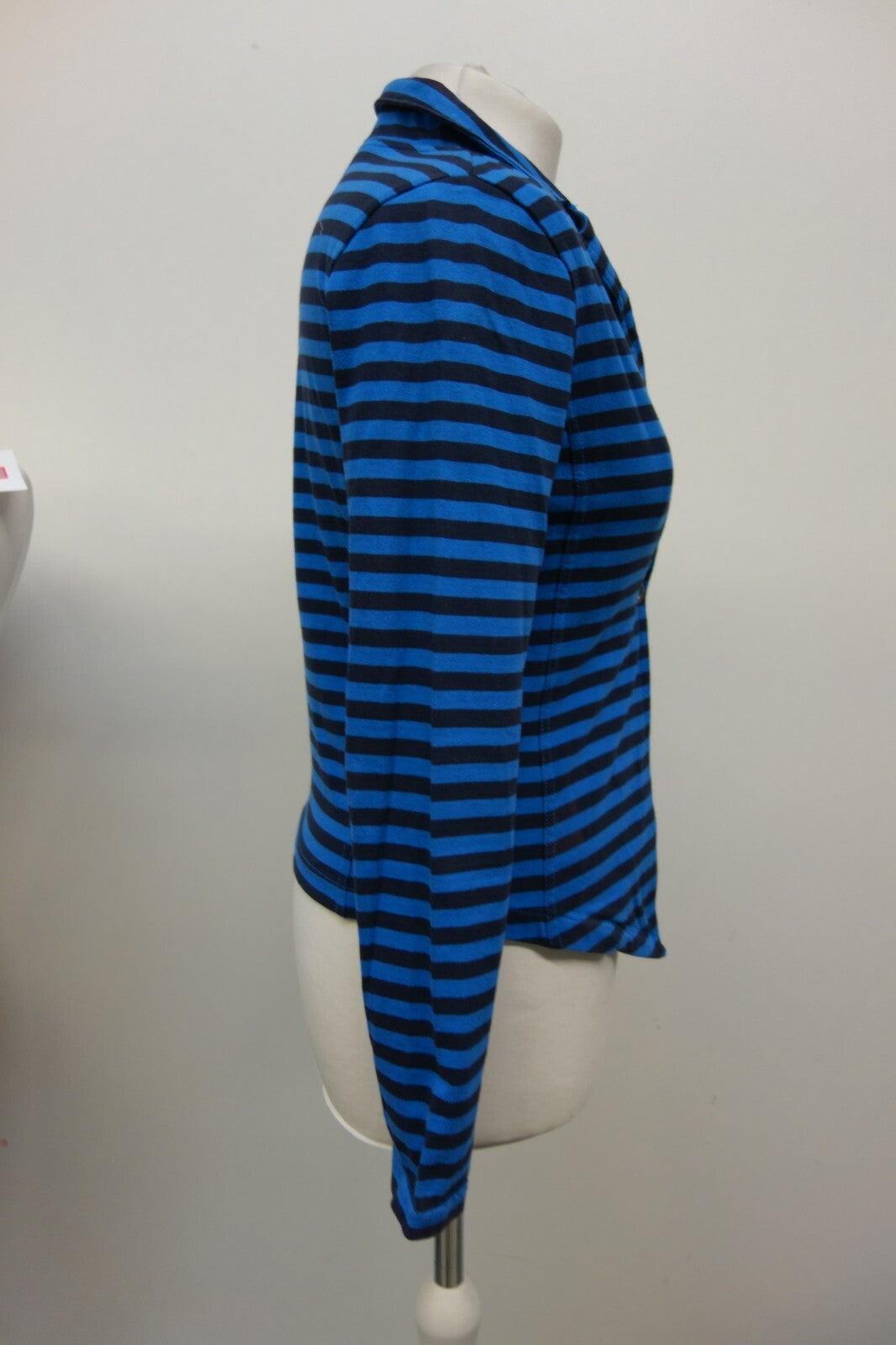 EK1538 Damen Stoff-Blazer von Street One, blau/schwarz gestreift, Gr. 363