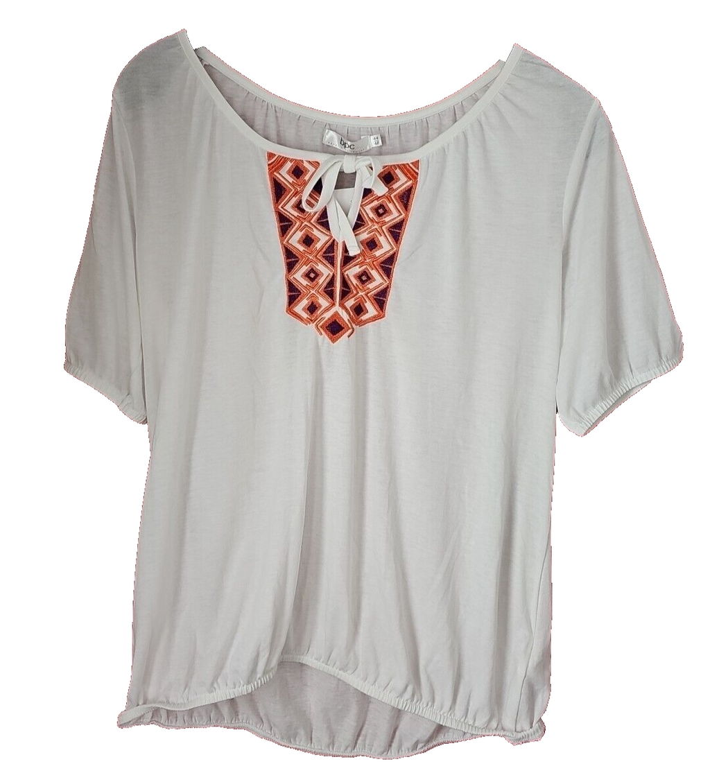 EK881 Damen Bluse von bonprix, Weiß, Gr. 44/460