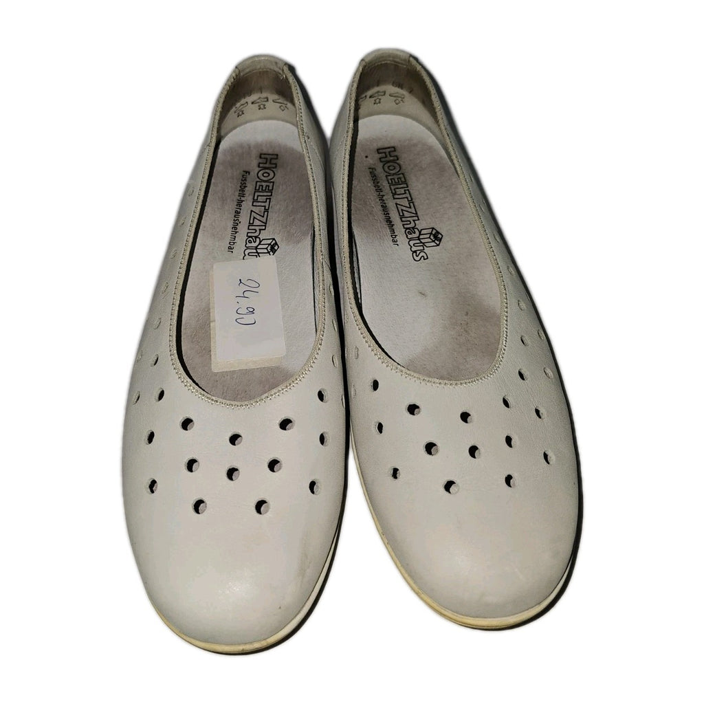 ES467 Damen Ballerina von Hoeltzhaus, grau, Gr.41(Größentabelle)1