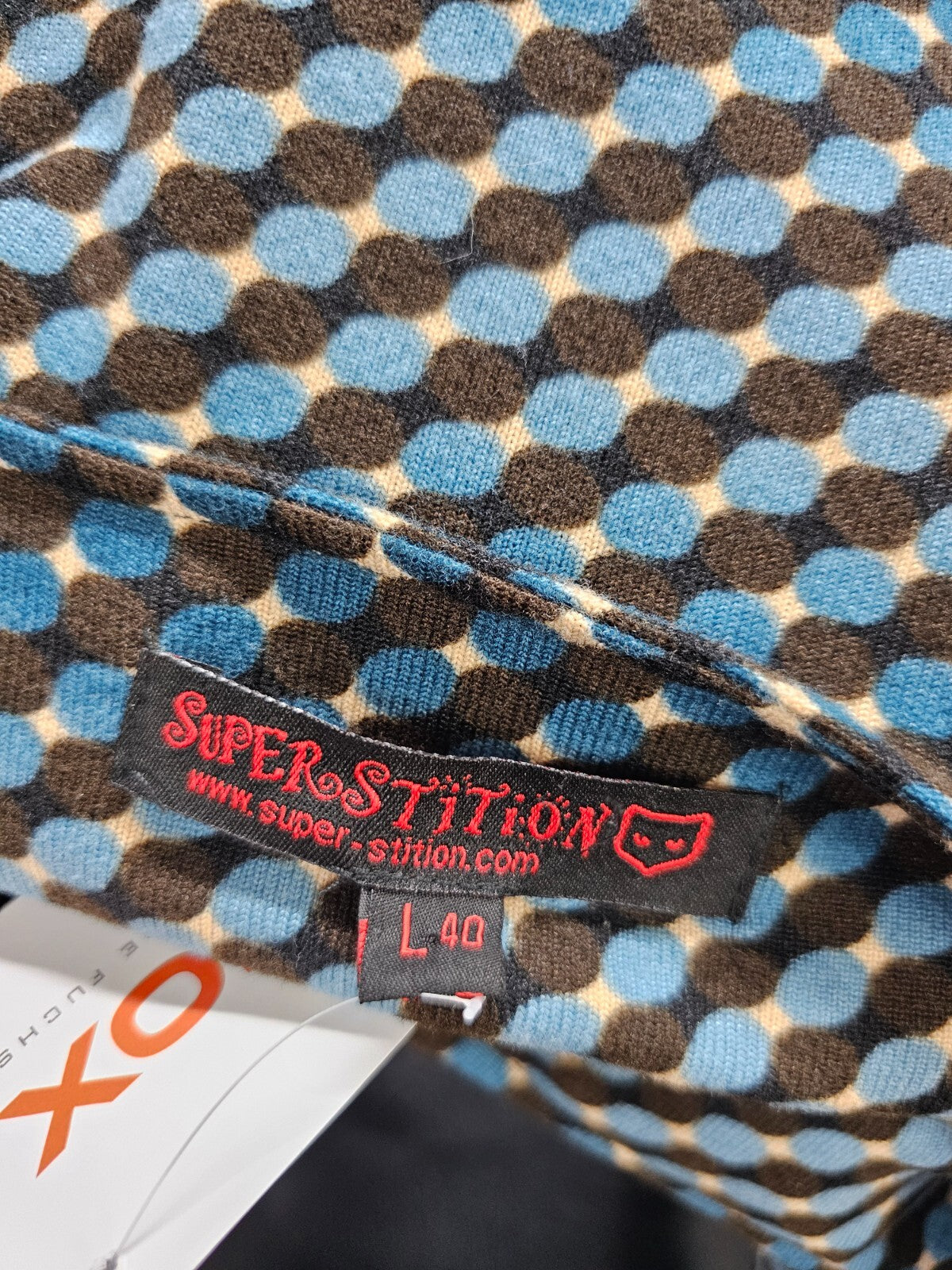 EK5945 Damen Kleid von Super Stition, blau/braun, Gr. 405