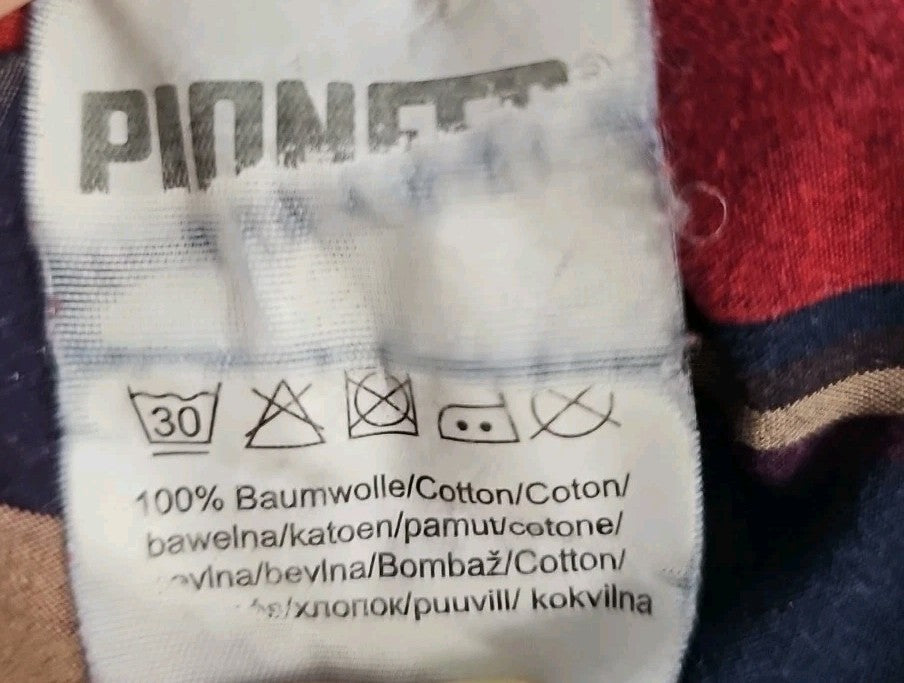 EK8993 Herren Hemd von Pioneer, rot/blau, Gr.M6