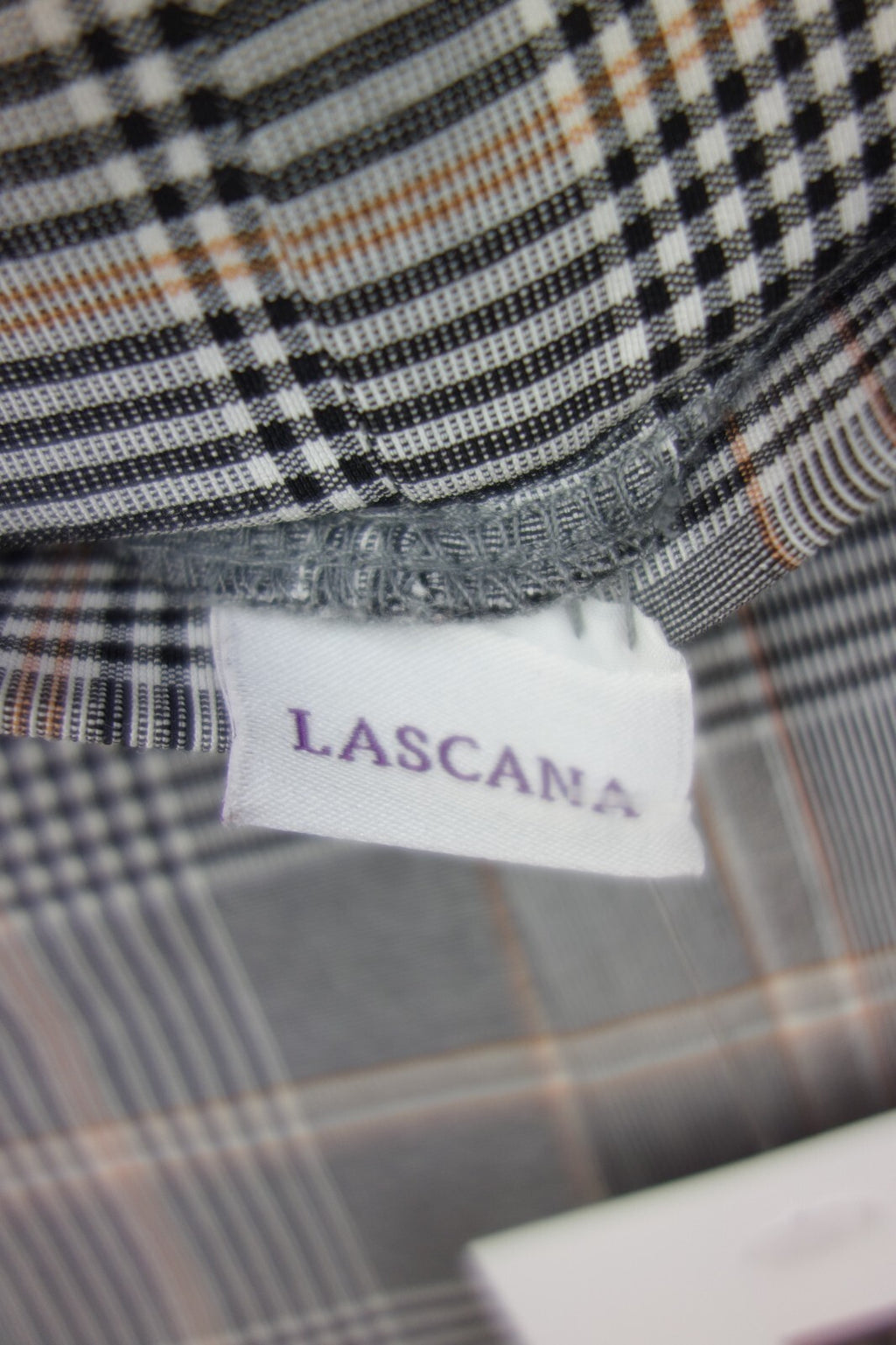 EK1891 Damen Hose von Lascana, grau kariert, Gr. 36/382