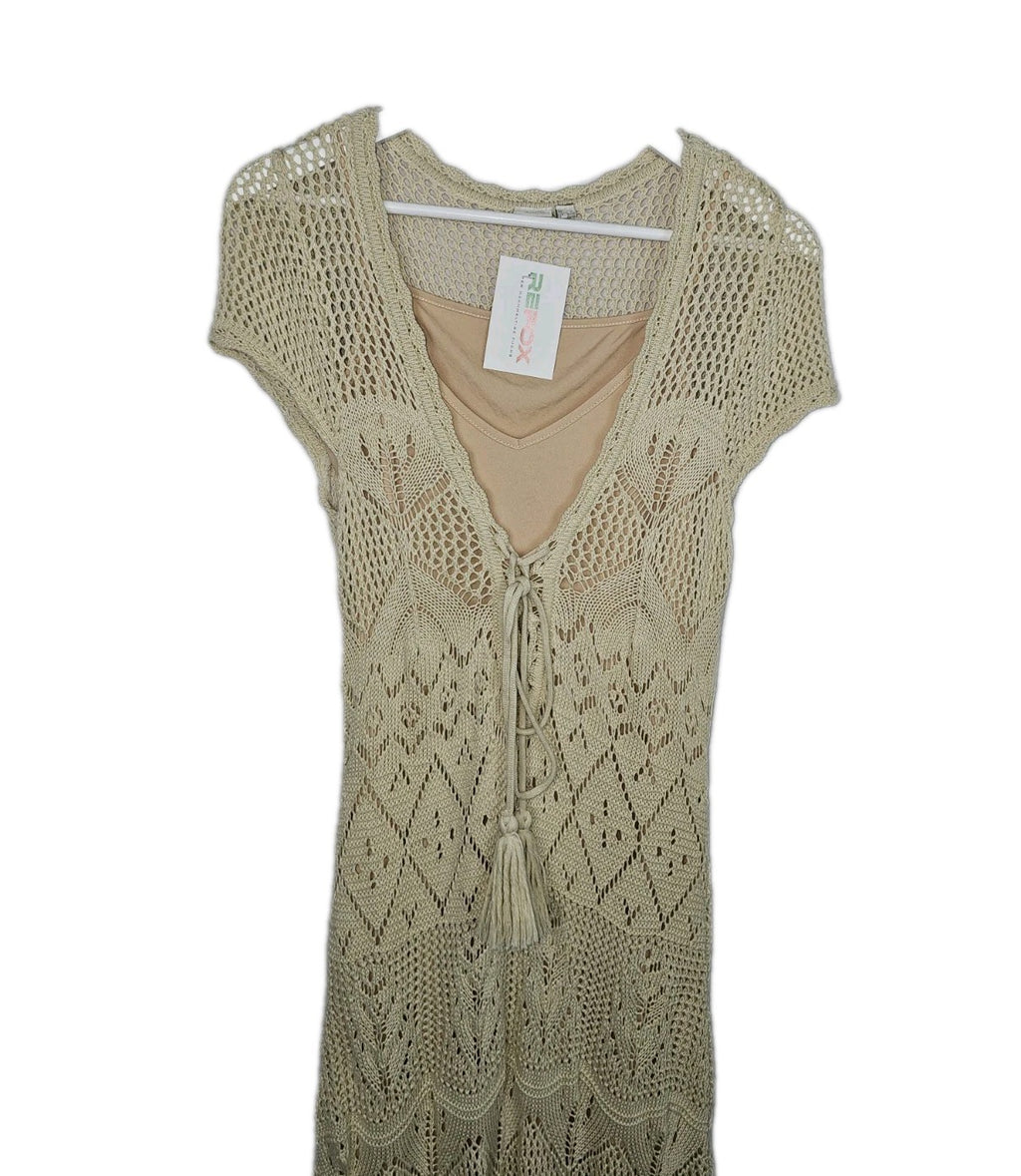EK9175 Damen Kleid von Bodyflirt, Beige, Gr. 40/422