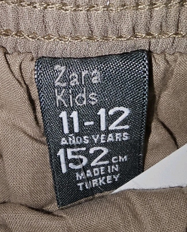 EK10683 Mädchen Rock von Zara, braun, Gr.152cm2