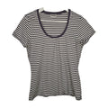 EK11087 Damen T-Shirt von Street One, Weiß-Lila, Gr. 420