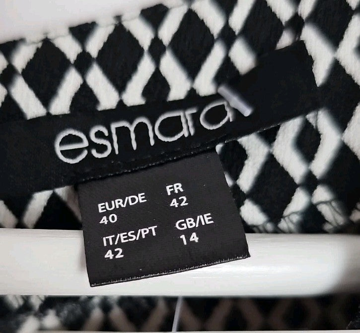 EK9553 Damen Kleid Esmara Gr.40 Schwarz1