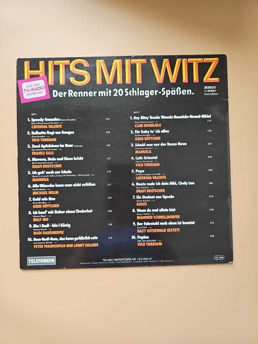 12" LP - Various - Hits Mit Witz - P238 - cleaned. 2701