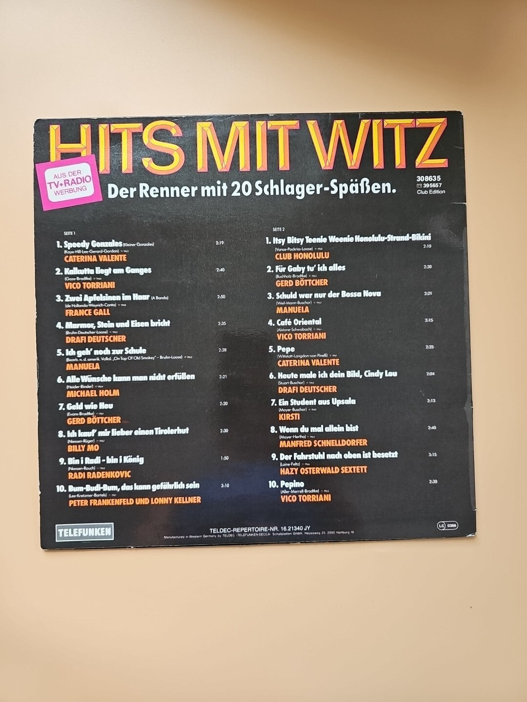 12" LP - Various - Hits Mit Witz - P238 - cleaned. 2701