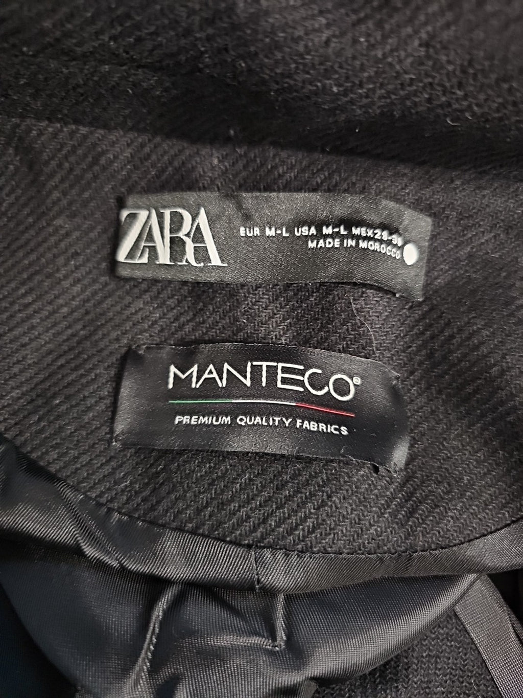 EK10678 Damen Jacke von Zara, Schwarz, Gr. M/L3