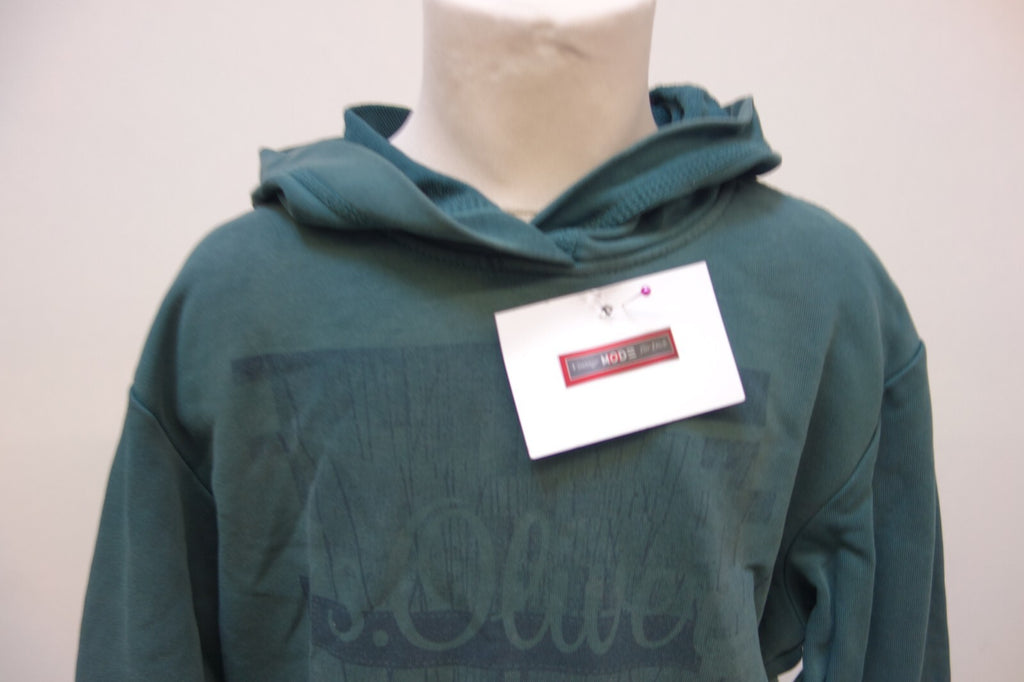 EK3312 Jungen Kapuzenpullover, grün von s.Oliver, Gr. 1401