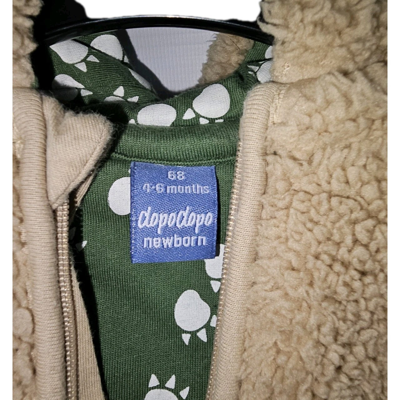 EK11330 Kinder Felljacke von Dopo Dopo, Braun, Gr. 685