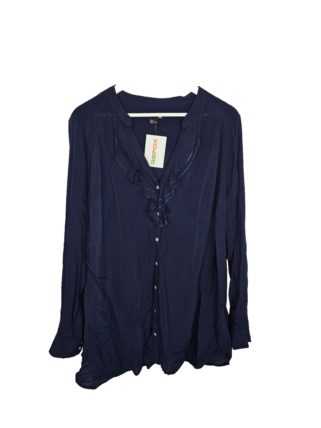 EK7399 Damen Bluse von H&M, Dunkelblau, Gr.480