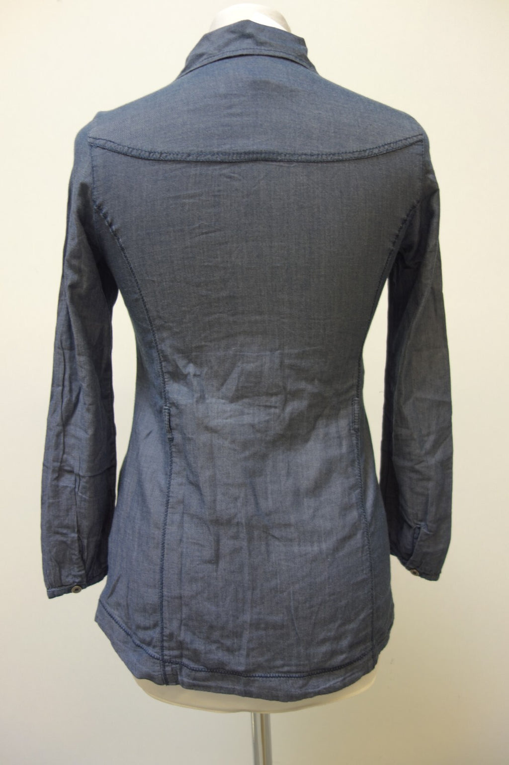 EK1389 Damen Bluse von s.Oliver, graublau, Gr. 34/363