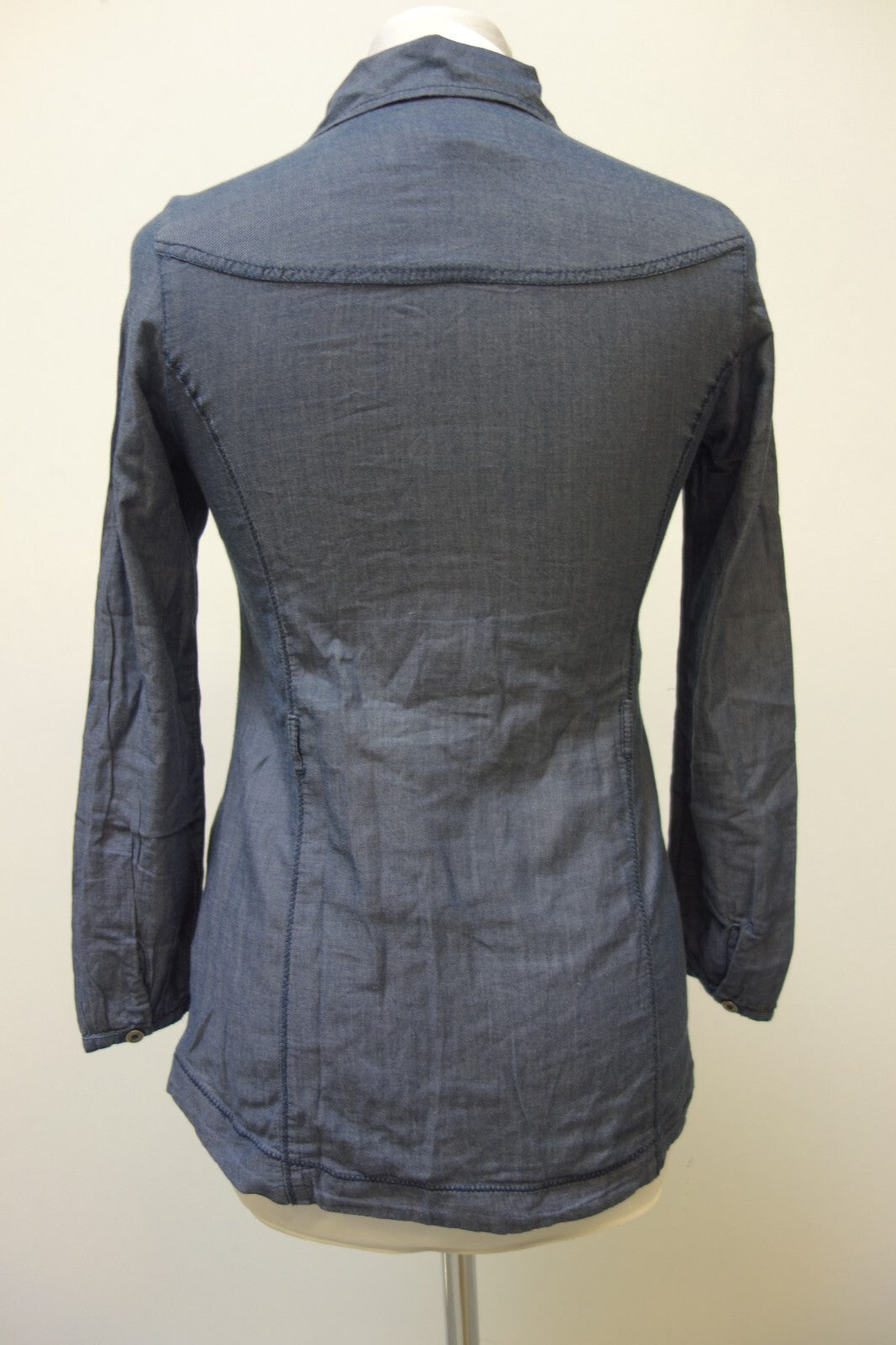 EK1389 Damen Bluse von s.Oliver, graublau, Gr. 34/363