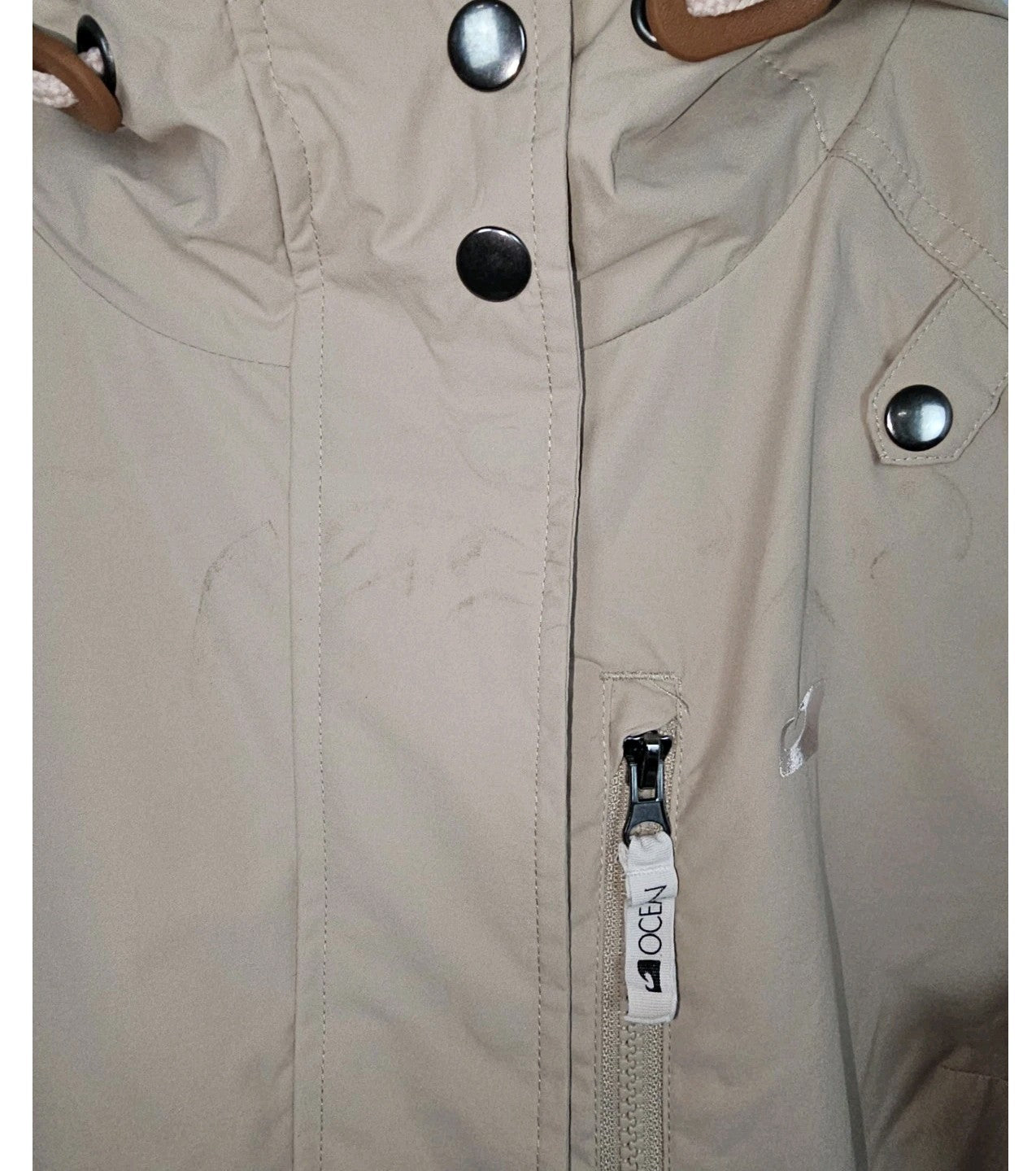 EK11313 Damen Jacke von Ocean, Beige, Gr. 461