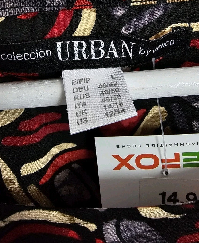 EK9308 Damen Kleid Urban Gr.L Bunt1