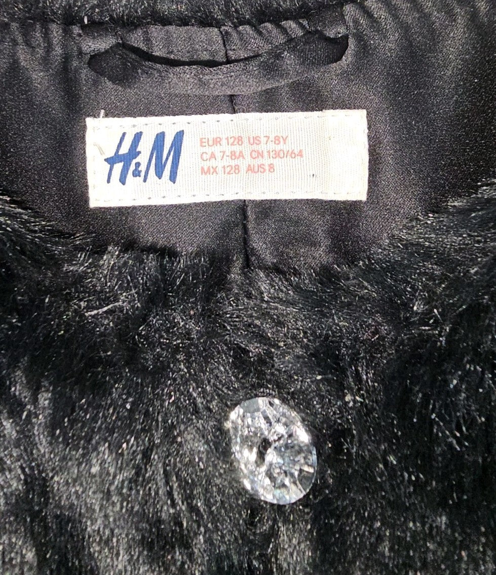 EK10866 Mädchen Weste von H&M, schwarz, Gr.1281