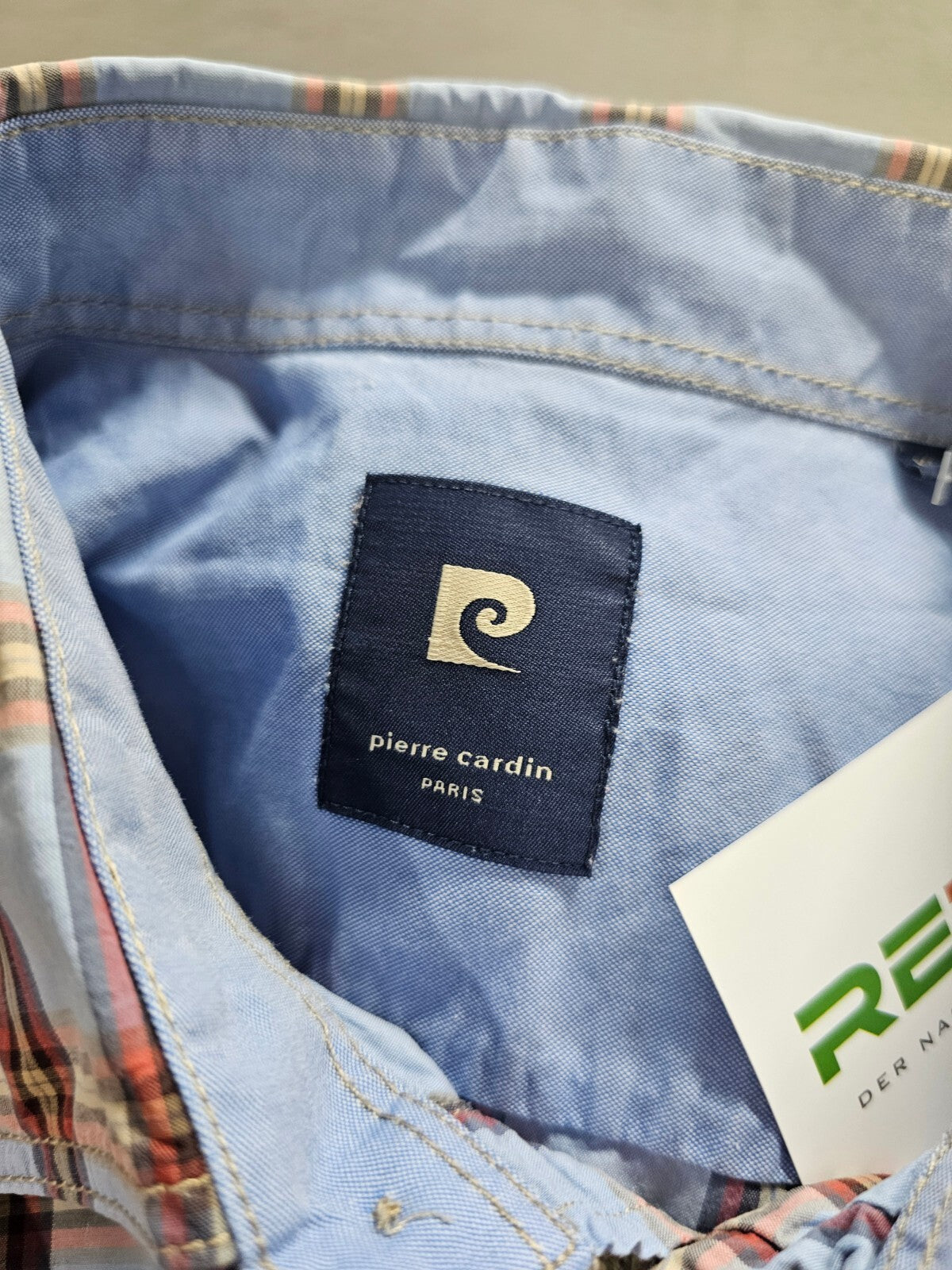 EK6034 Herren Hemd von Pierre Cardin, blau, Kariert, Gr.XL6