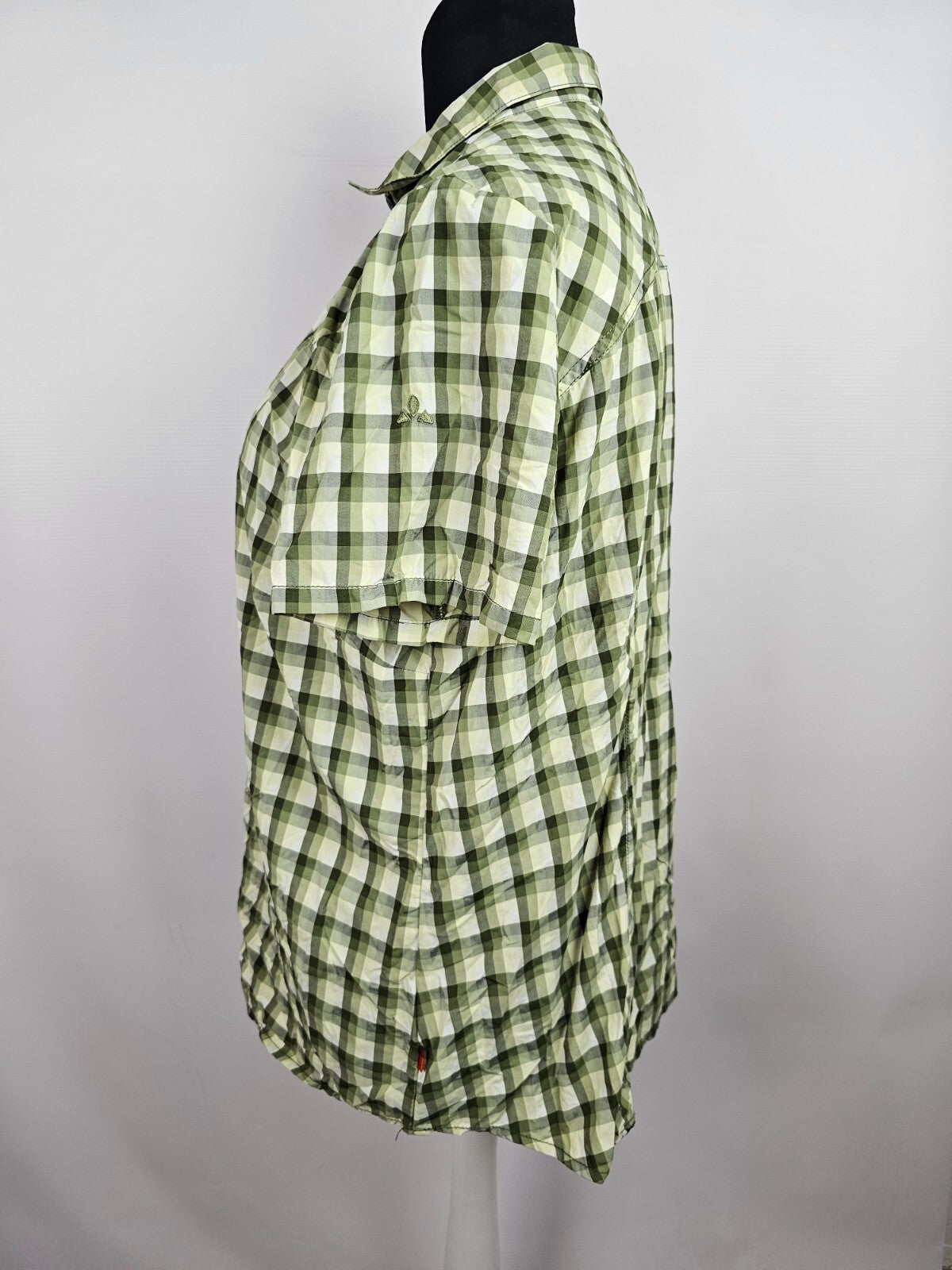 EK5488 Damen Bluse von Vaude, grün kariert, Gr. 484