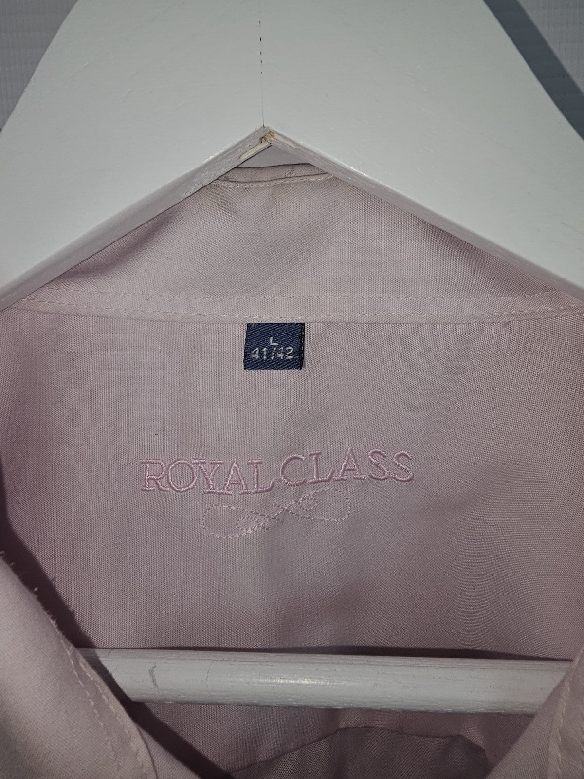 EK7690 Herren Hemd von Royalclass, Rosa, Gr.L3