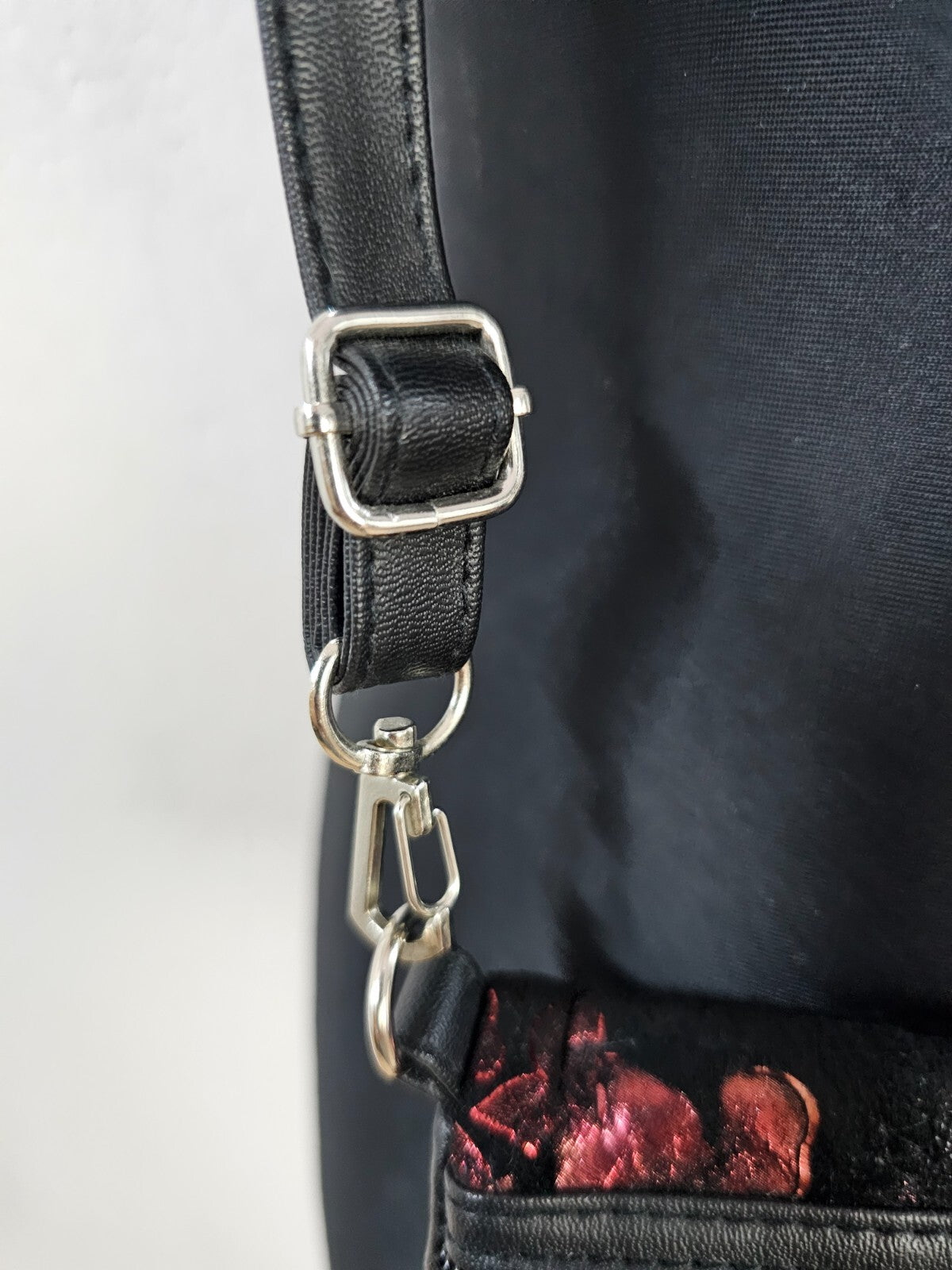 EK6345 Damen Handtasche von Stefano, schwarz, mehrfarbig gemustert2